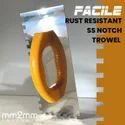 10 mm Facile Stainless Steel Notched Trowel